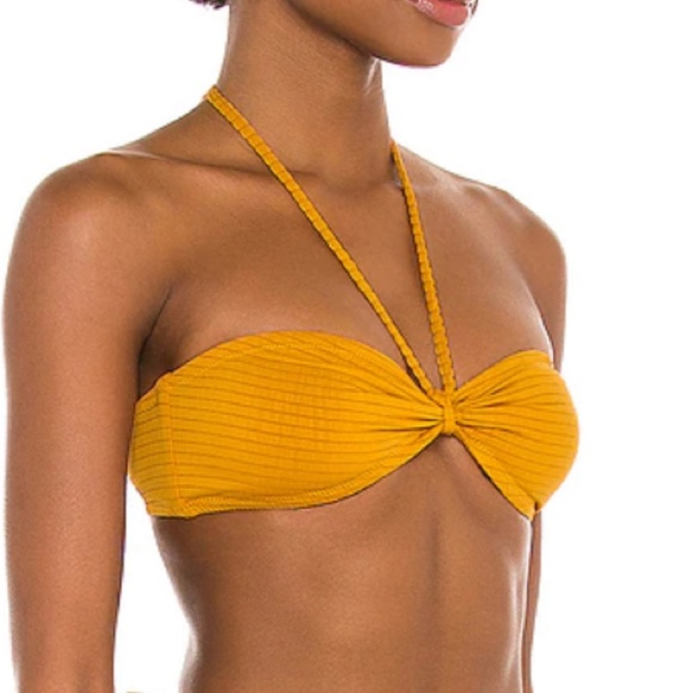 NWT Tropic of C Savanna Bikini Top on burnt orange SIZE Medium